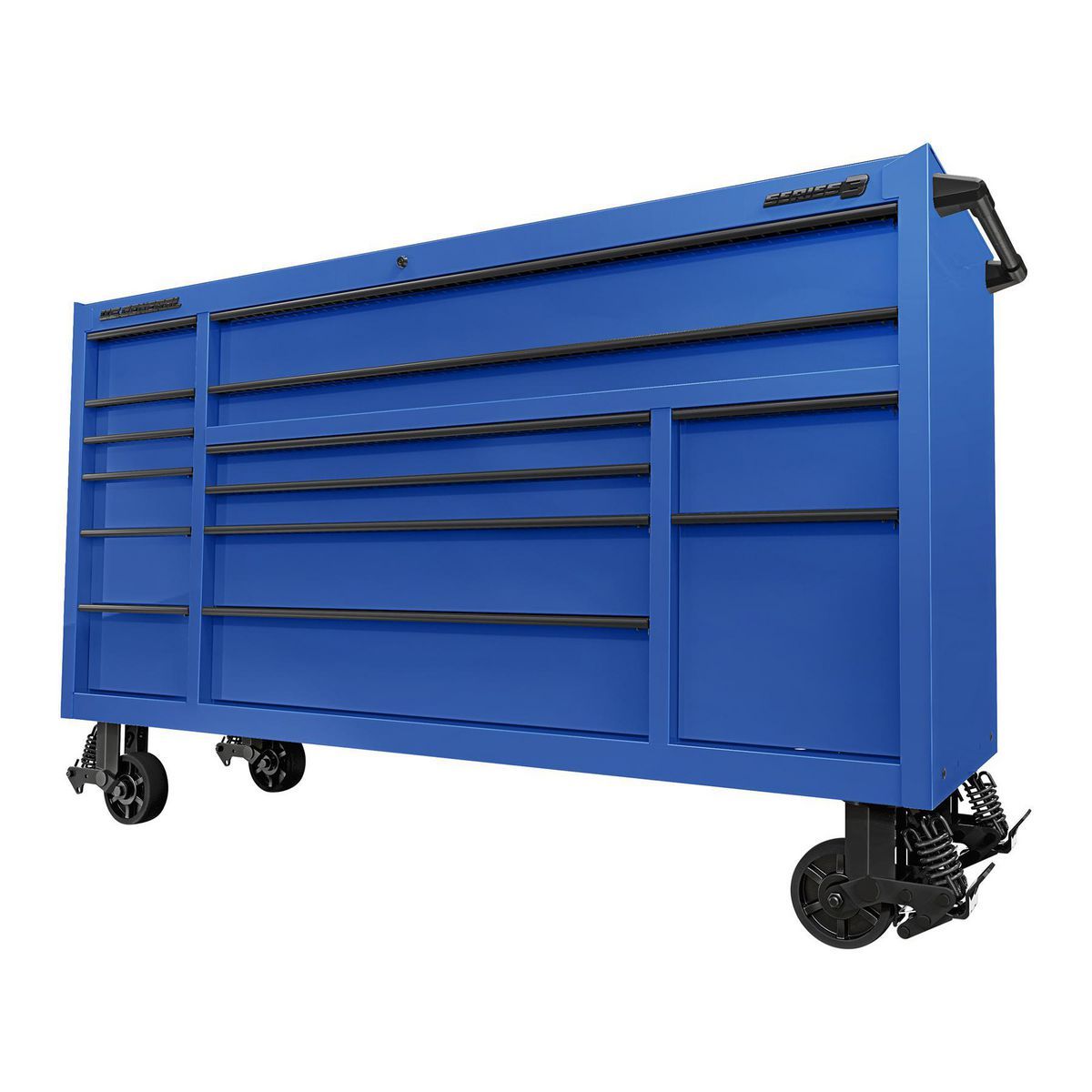 72 in. x 22 in. Slate Gray Triple-Bank Roll Cab R18437