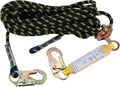 Rope Assembly 25 ft with Rope Grab Snap Hooks Shock Absorber CE Standard O694