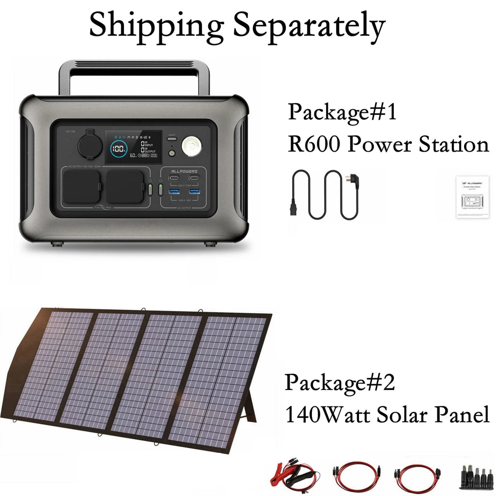Portable Power Station 600W 299Wh LiFePO4 Battery U739573