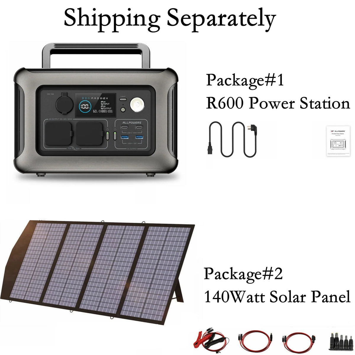 Portable Power Station 600W 299Wh LiFePO4 Battery U739573