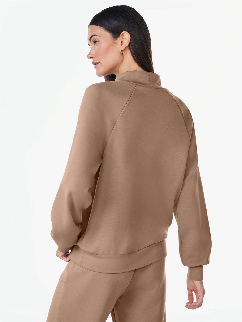 Women's Scuba Knit Funnel Neck Sweatshirt P889