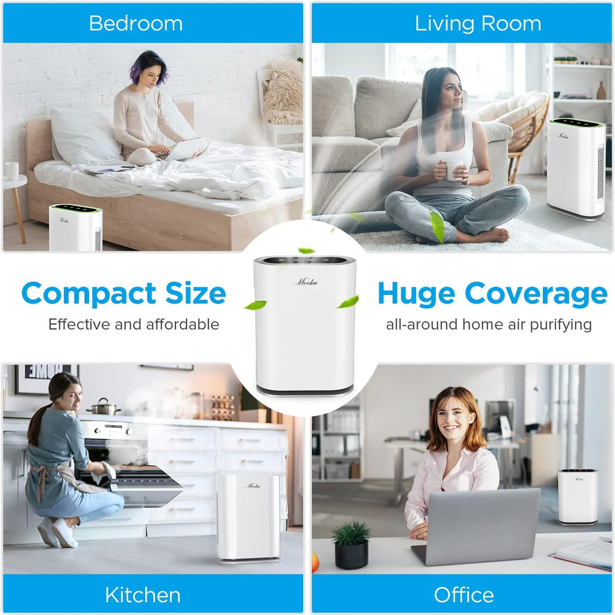 True HEPA+ Air Purifier with Auto Mode and Air Quality Sensor T731