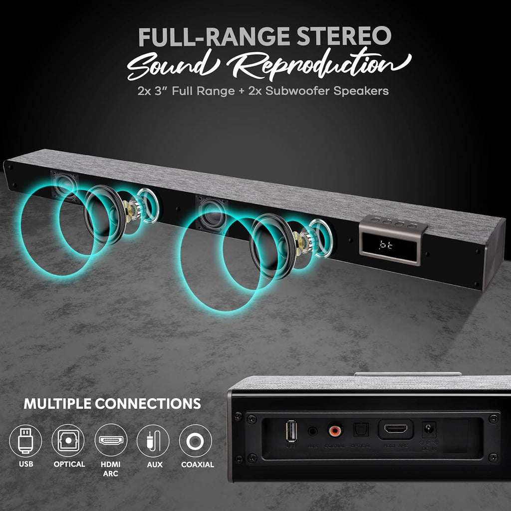 60W Bluetooth Sound Bar with Remote Control D6887