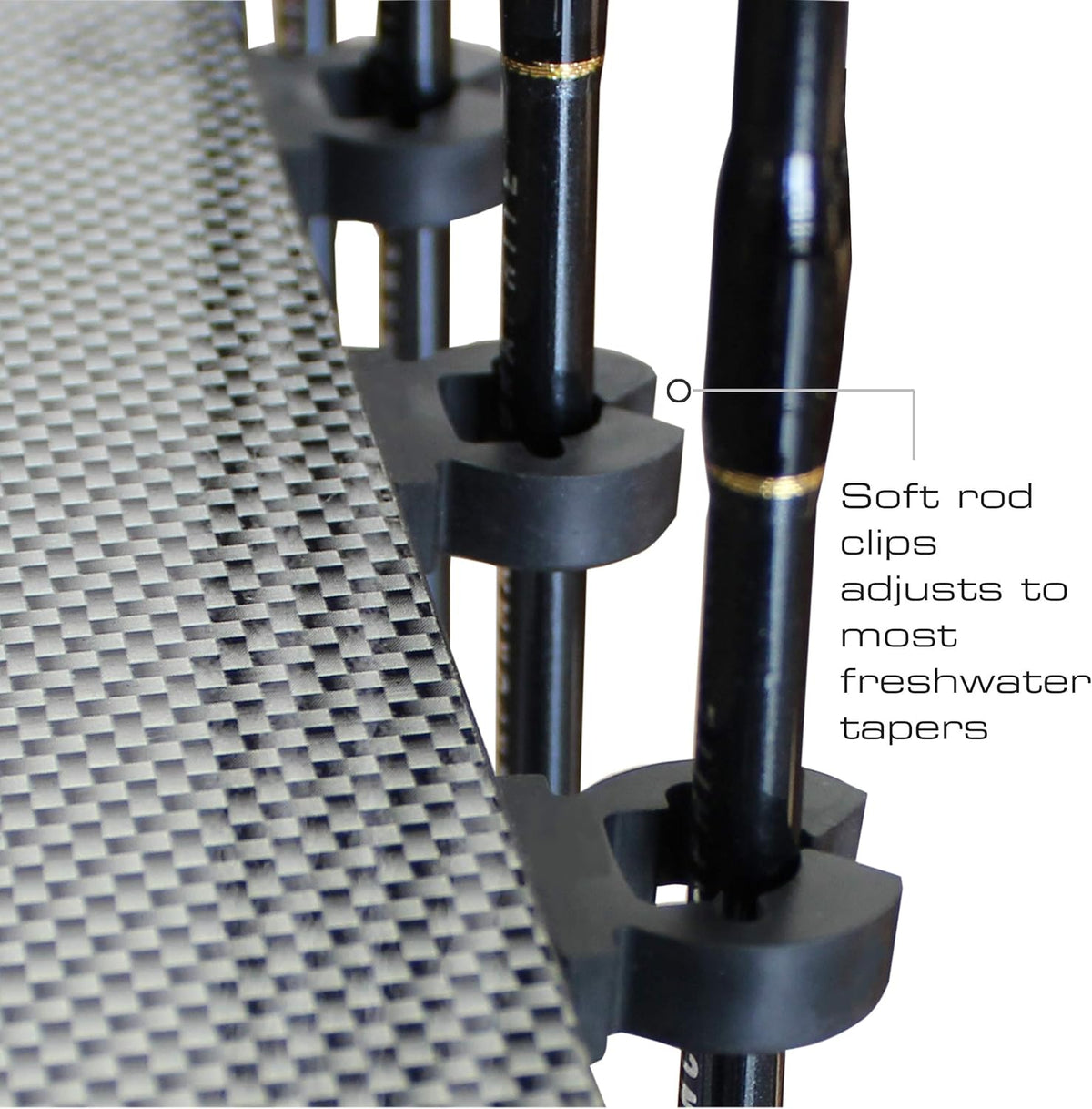 12 Fishing Rod Tackle Cart Black G8378