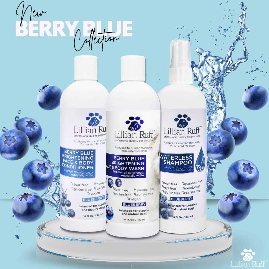 Berry Blue Brightening Face and Body Wash for Dogs and Cats K12608