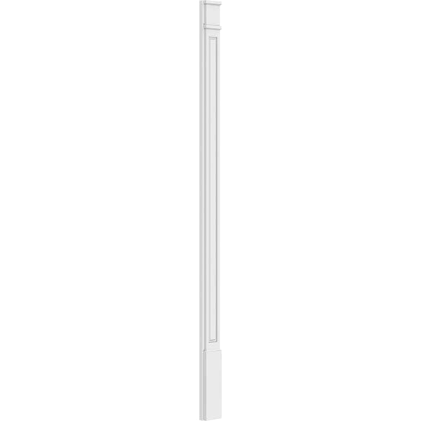 Raised Panel PVC Pilaster with Decorative Capital and Base (Pair) F323