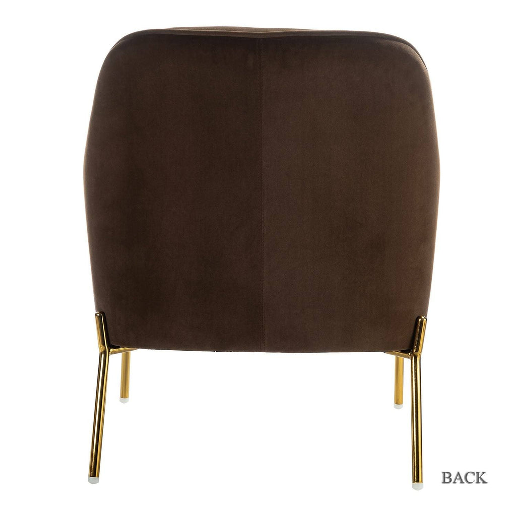 Teal Accent Chair with Gold Legs, Set of 2 K279